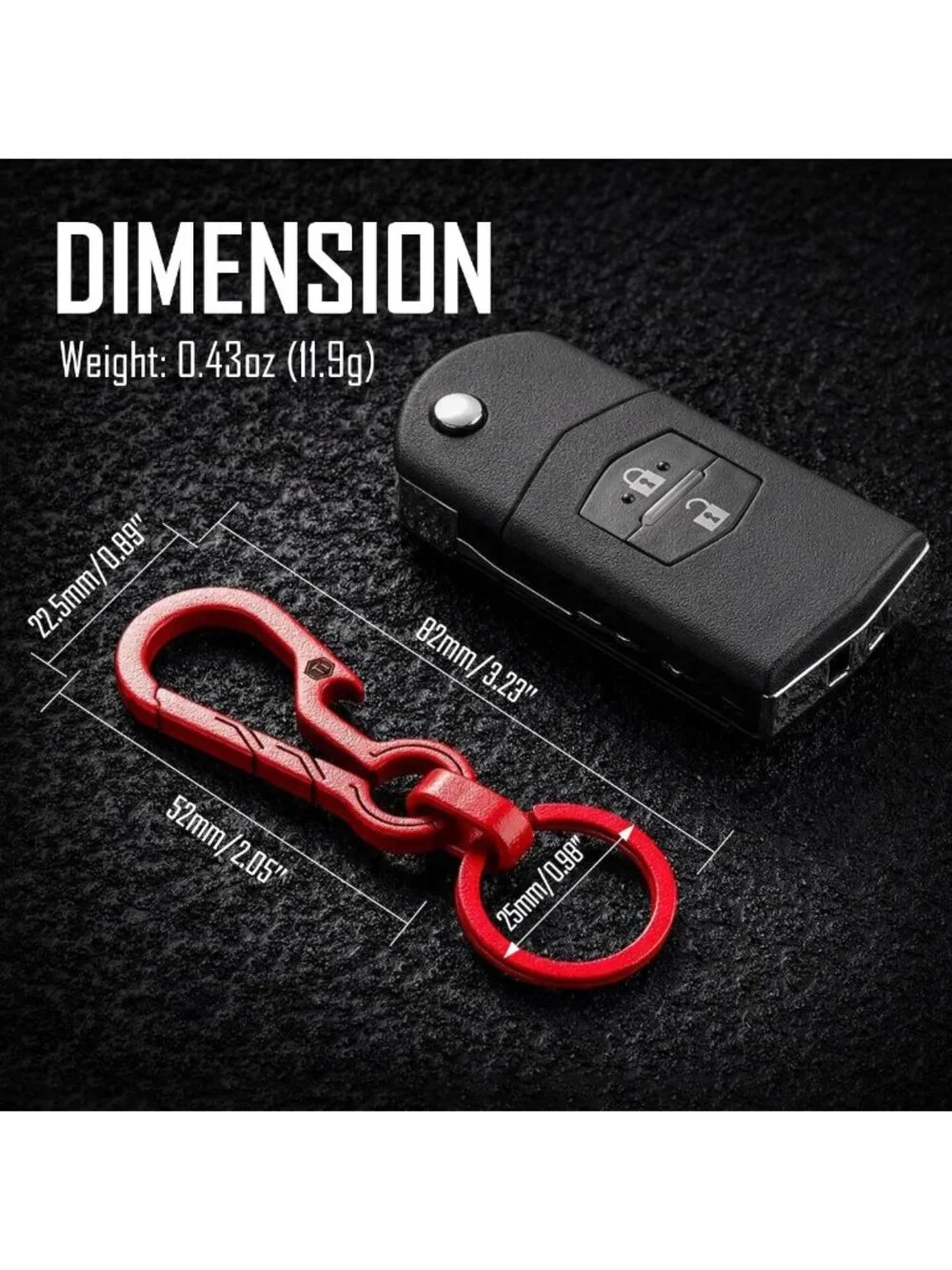 Titanium EDC Keychain Clip & Bottle Opener - Durable, Lightweight, Everyday
